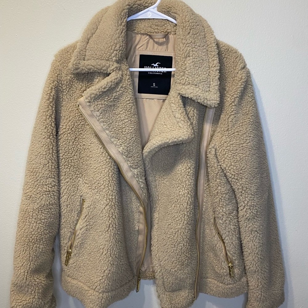 Hollister Tan Teddy Jacket